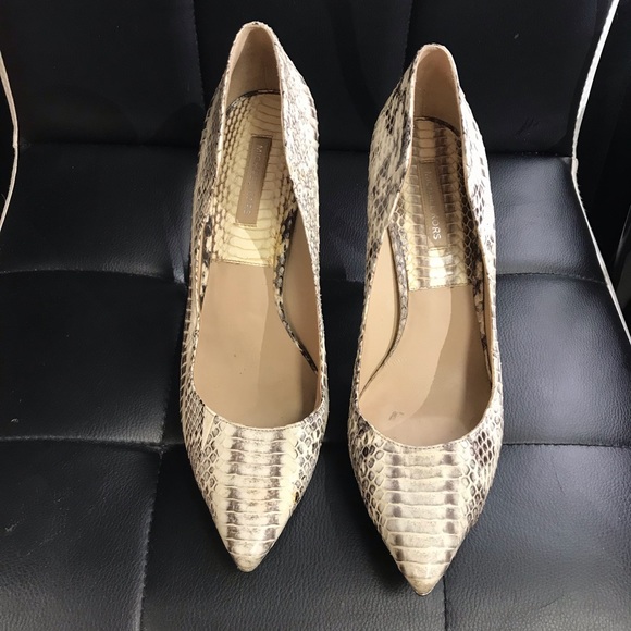 Michael Kors snakeskin stilettos point toe preowned excellent Condition 39.5/8.5 - Picture 3 of 9